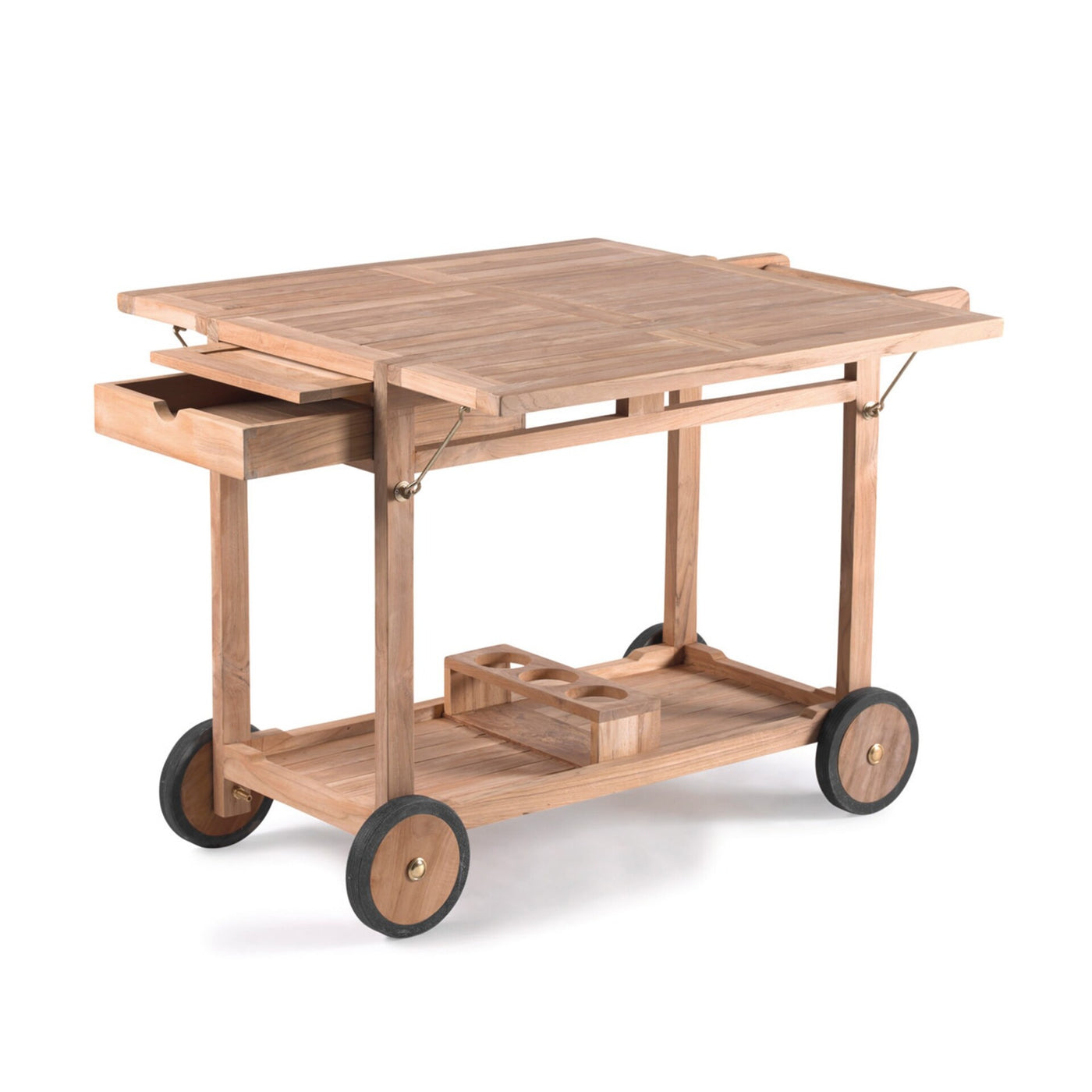 Bristol Trolley teak - 1 drawer 1 tray