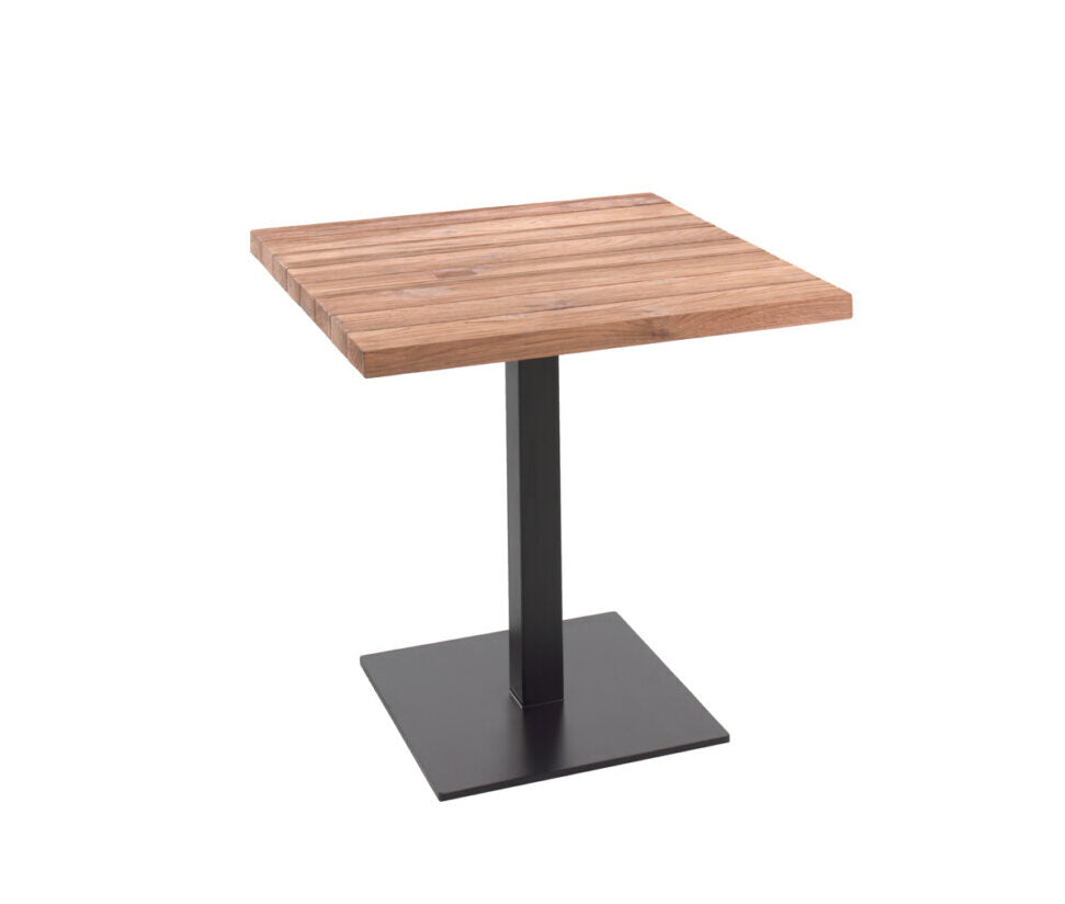 Lucie Bistro Square Table Recyc Teak Top 80x80
