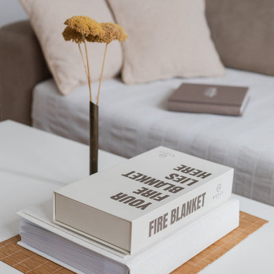 Coffee Table Book with Fire Blanket