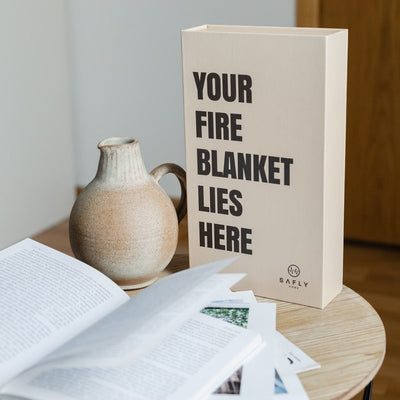 Coffee Table Book with Fire Blanket