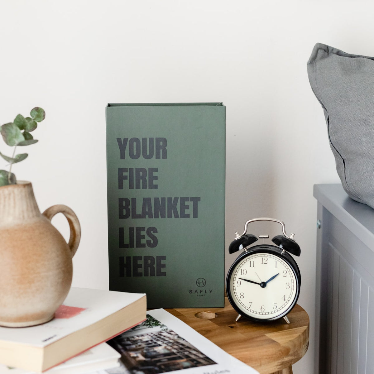 Coffee Table Book with Fire Blanket