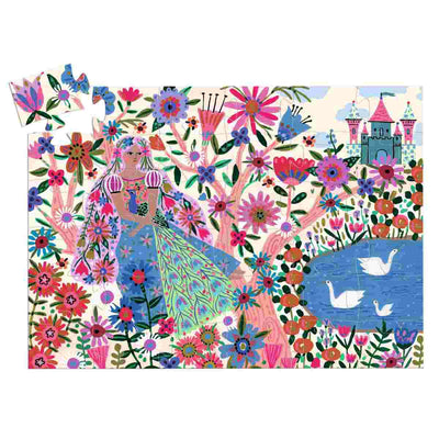 Silhoutte Puzzle The Princess and Her Peacock 36 Pcs FSC Mix