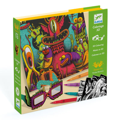 Art And Craft - Older Ones - Drawing And Colouring Funny Freaks 3D