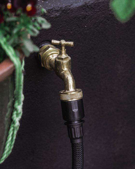 Garden Hose Deluxe Black 15 m
