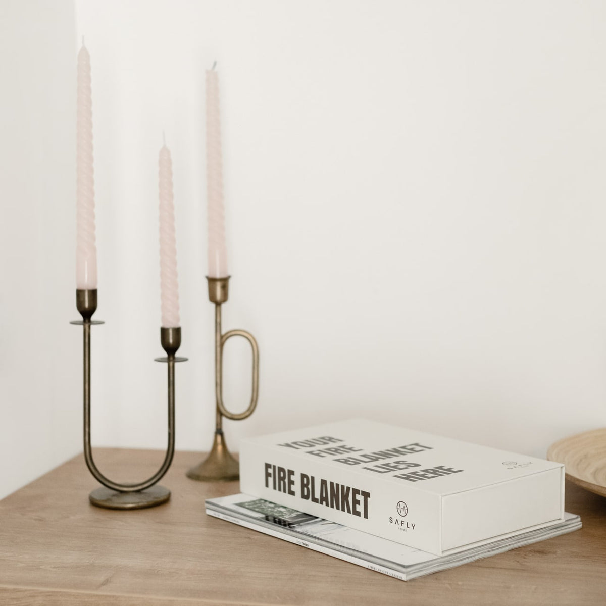 Coffee Table Book with Fire Blanket