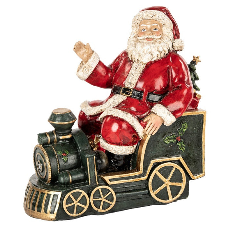 Santa Riding Christmas Train