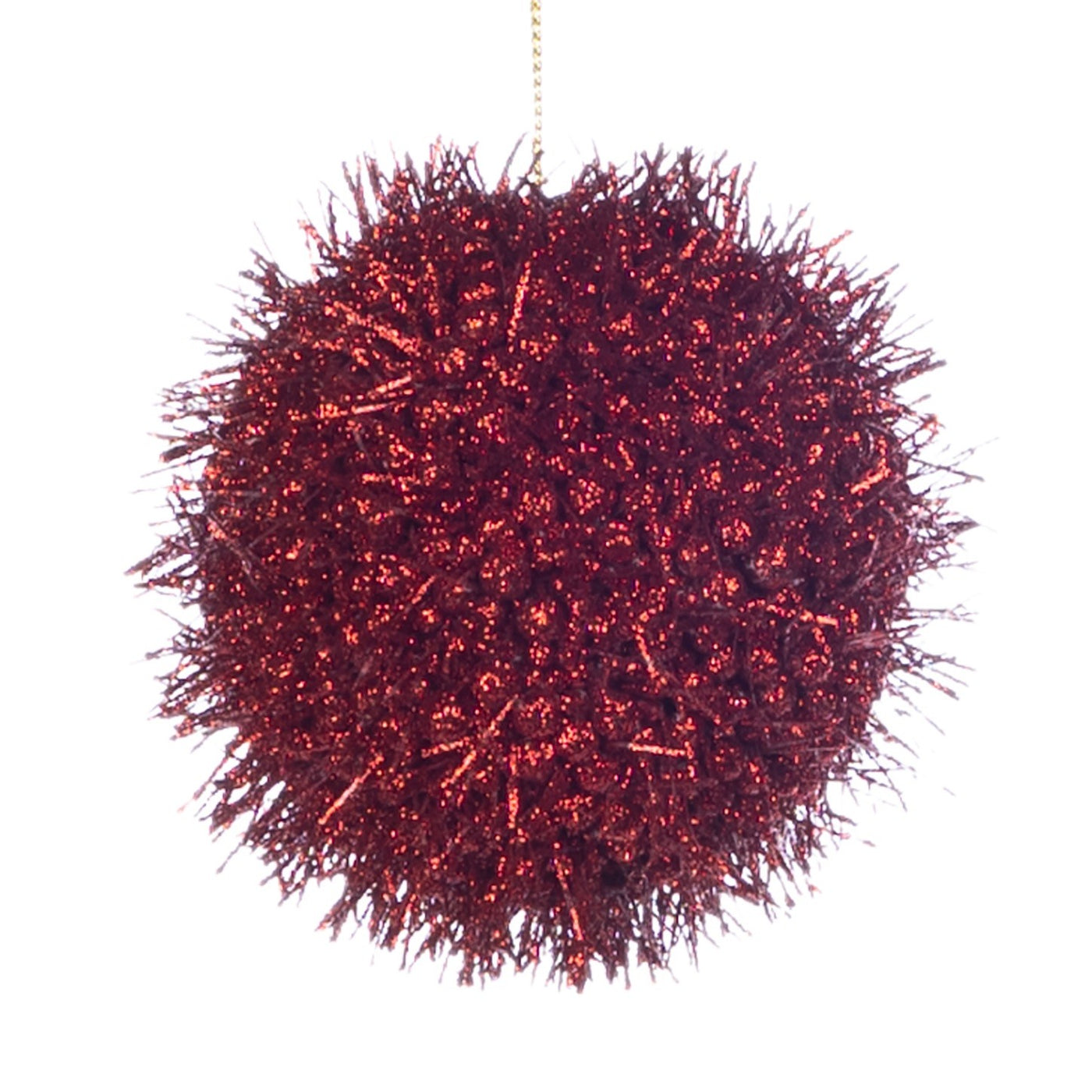 Glitter Needle Burst Ball - Red