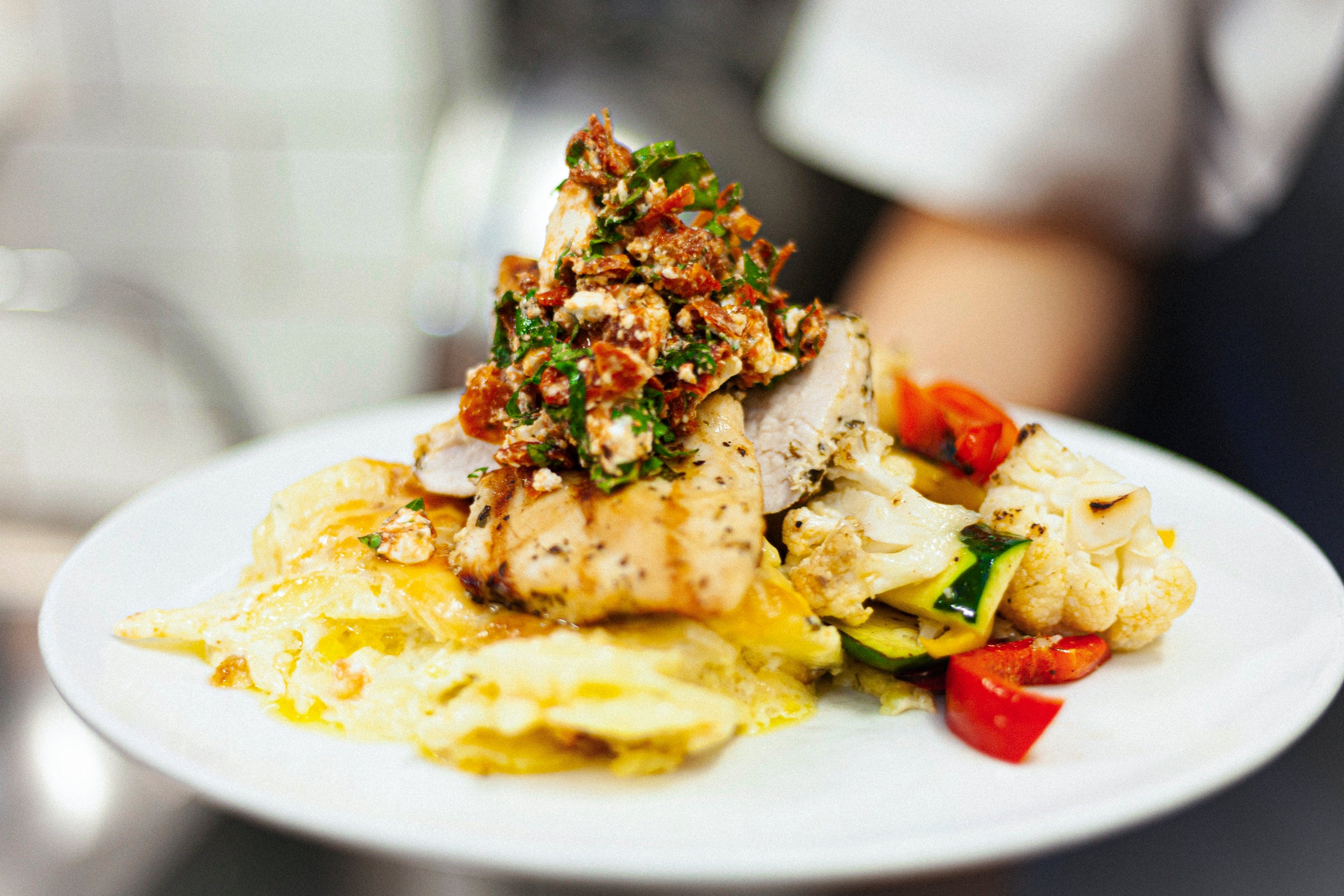 Tasty seafood dish prepared by the expert chef at The Pavilion, Cork.