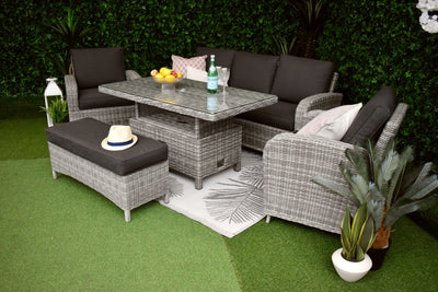 Tuscany 5 Piece Sofa Suite - Charcoal-ORDER INSTORE ONLY