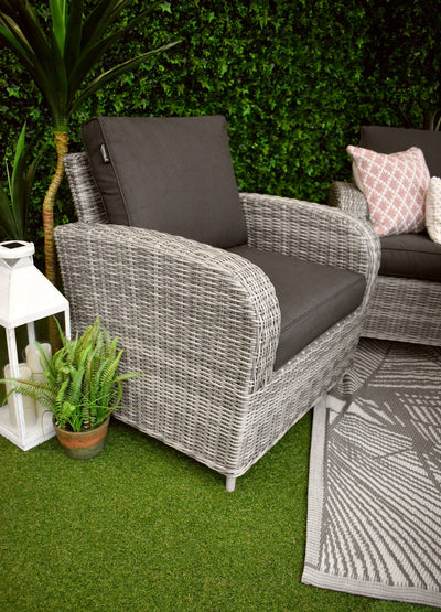 Tuscany 5 Piece Sofa Suite - Charcoal-ORDER INSTORE ONLY