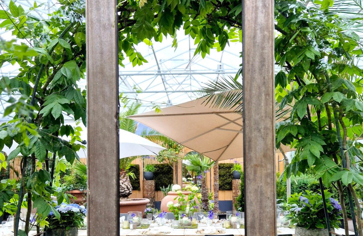 The Glasshouse Restaurant decorated for a Wedding