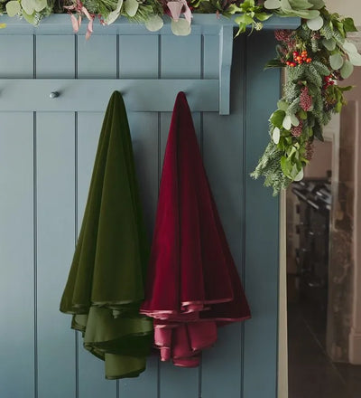 Velvet tree skirt green 120cm