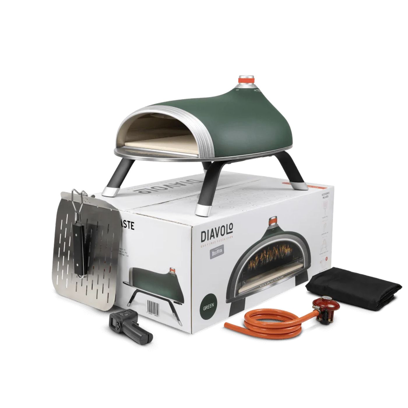 DeliVita Diavolo Gas Fired Pizza Oven - Green