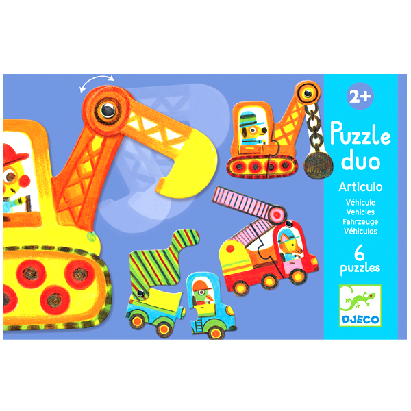 Toys And Games - Educational Games - Puzzle Duo-Trio Articulo Véhicles