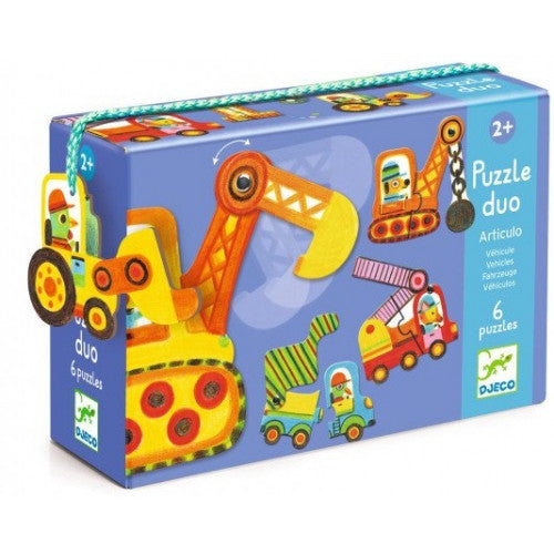 Toys And Games - Educational Games - Puzzle Duo-Trio Articulo Véhicles