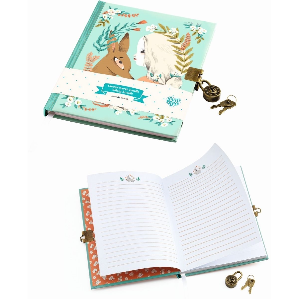 Lovely Paper - Secrets Notebooks Lucille Secrets - FSC Mix
