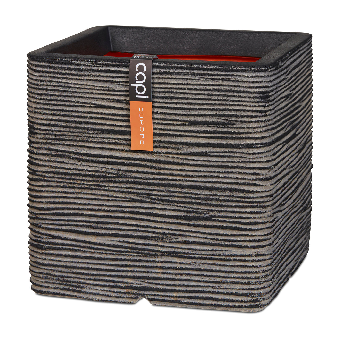 Planter Square Rib NL Anthracite