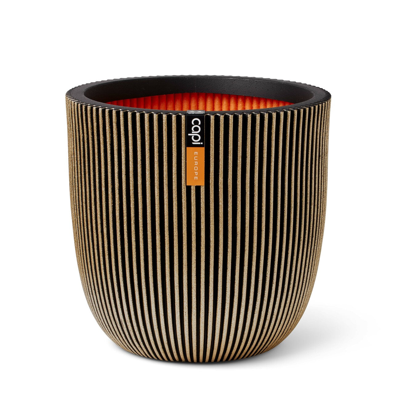 Planter Ball Groove NL Black Gold