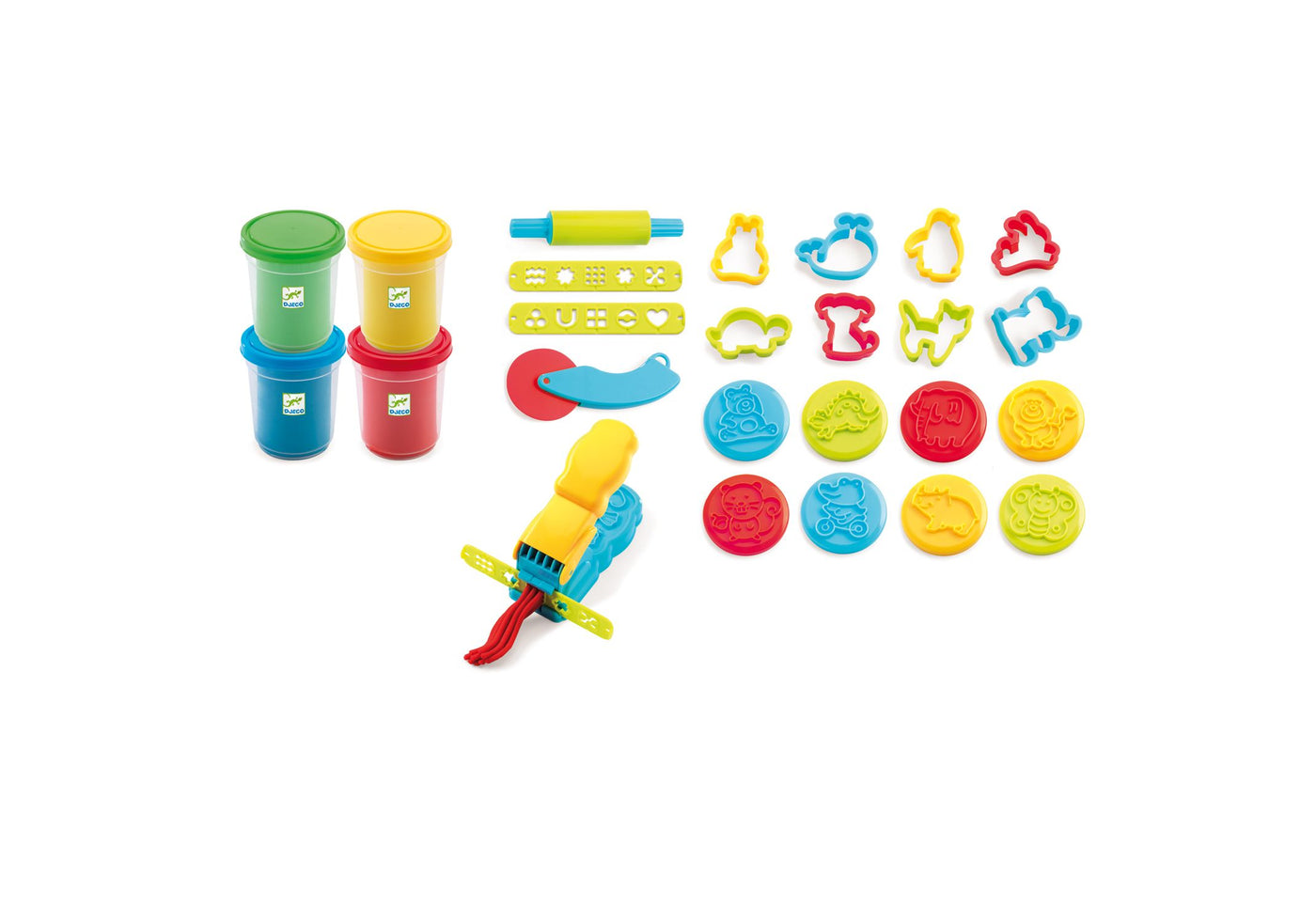 Art And Craft - Little Ones - Play Dough Introduction To Dough 4 Tubes / 21 Tools