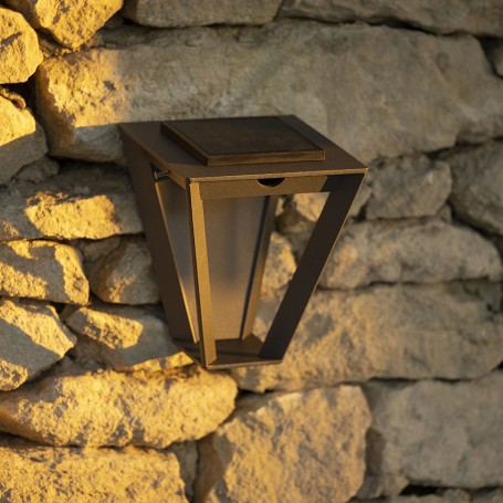 METRO Solar & Rechargeable Wall Light (Corten)