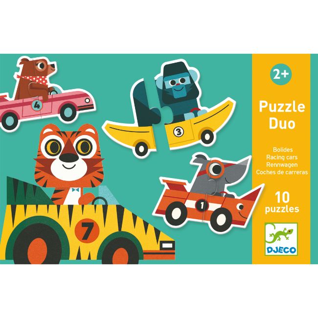 Toys And Games - Educational Games - Puzzle Duo-Trio Racing Cars