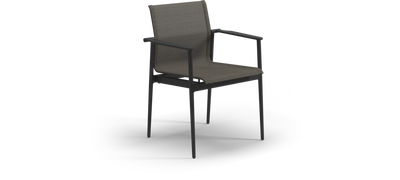 180 Stacking Chair with Aluminium Arms