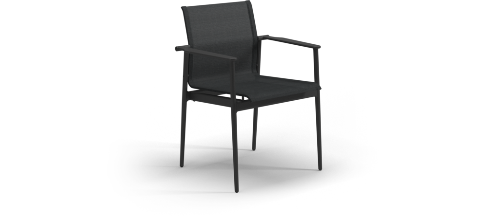 180 Stacking Chair with Aluminium Arms