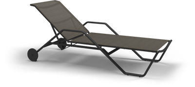 180 Stacking Lounger with Aluminium Arms