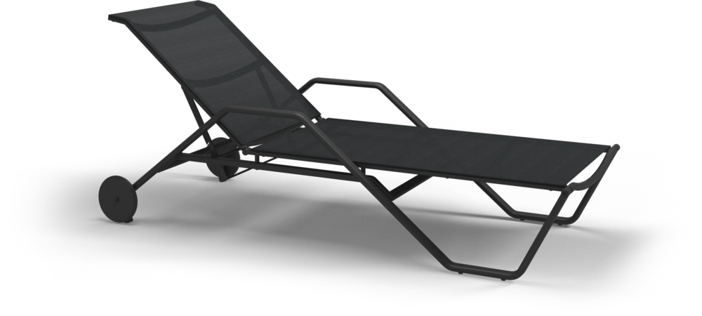 180 Stacking Lounger with Aluminium Arms