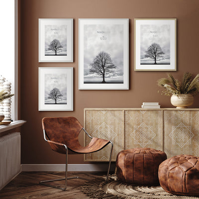 Nordic Line Slim White, 50cmx70cm wall frame