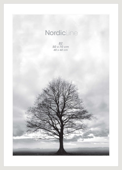 Nordic Line Slim White, 50cmx70cm wall frame