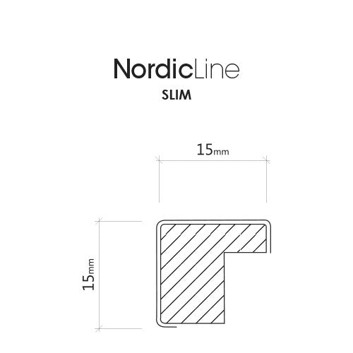 Nordic Line Slim White, 50cmx70cm wall frame