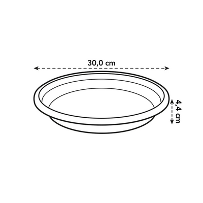 Universal Saucer Round 30Cm (Anthracite)