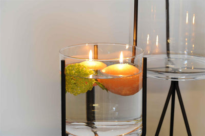 Cilindri - Glass Vase & Iron Holder