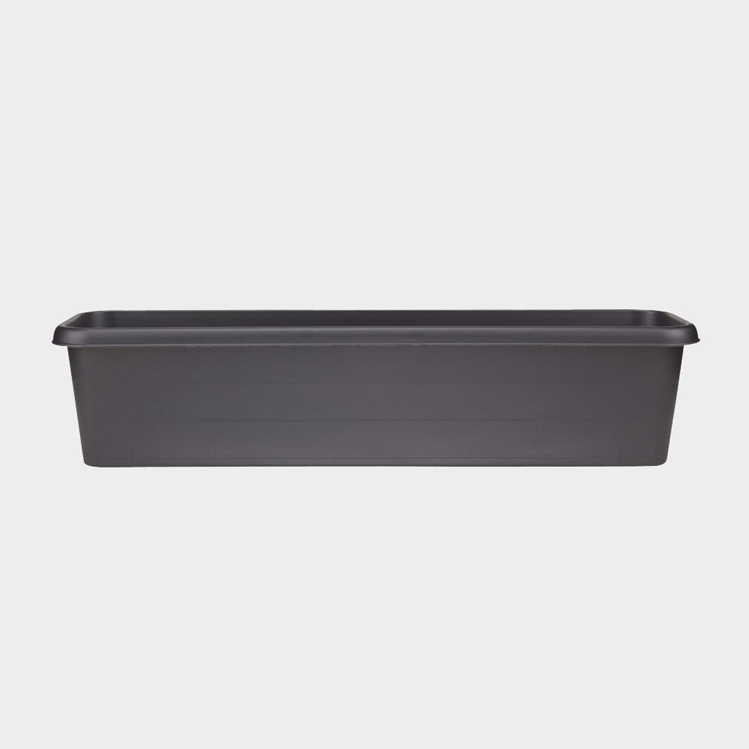 80cm Terrace Trough - Black - 80x22x18cm