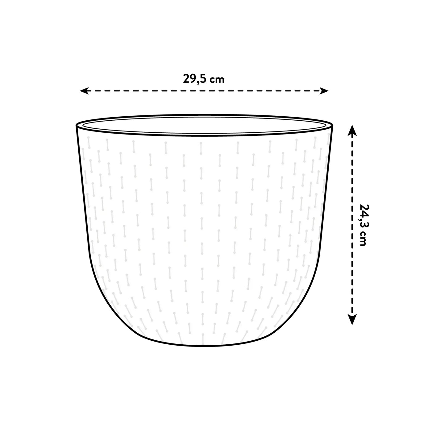 Fuente Grains Round 30Cm (Black)
