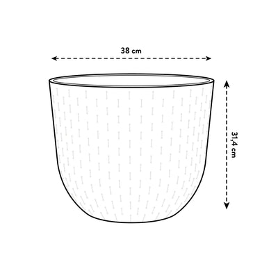 Fuente Grains Round 38Cm (Grey)