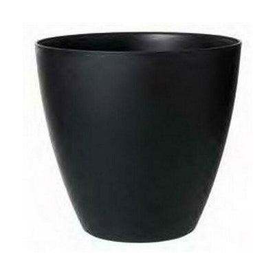 40cm Basalt Low Round - Black - 40x38cm