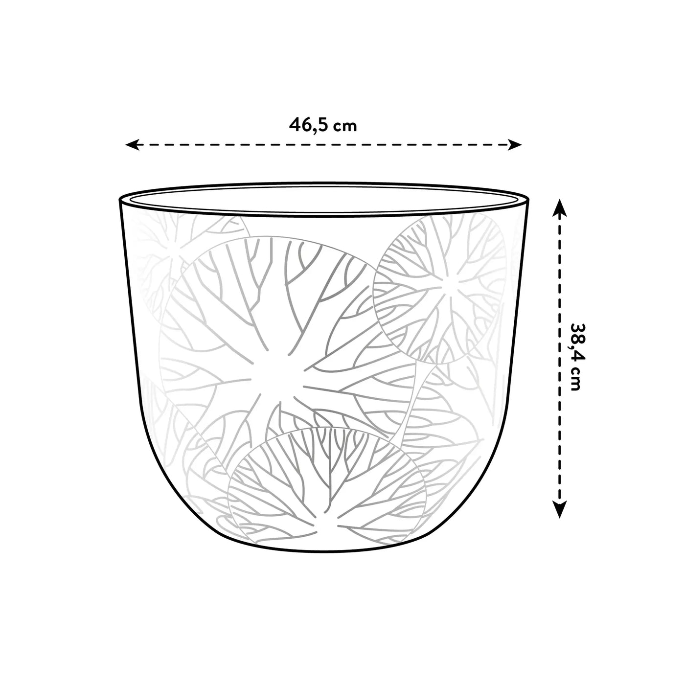 Fuente Lily Round 47cm (Grey)