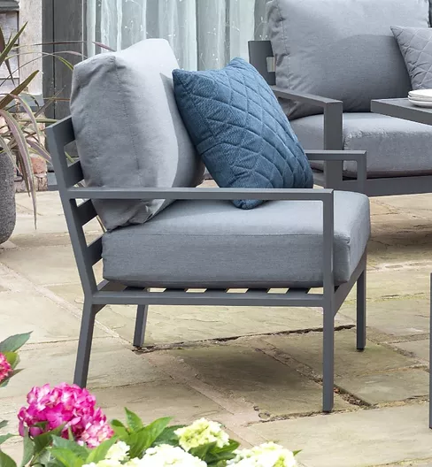 Titchwell - Lounge Set with Firepit Table (Grey)