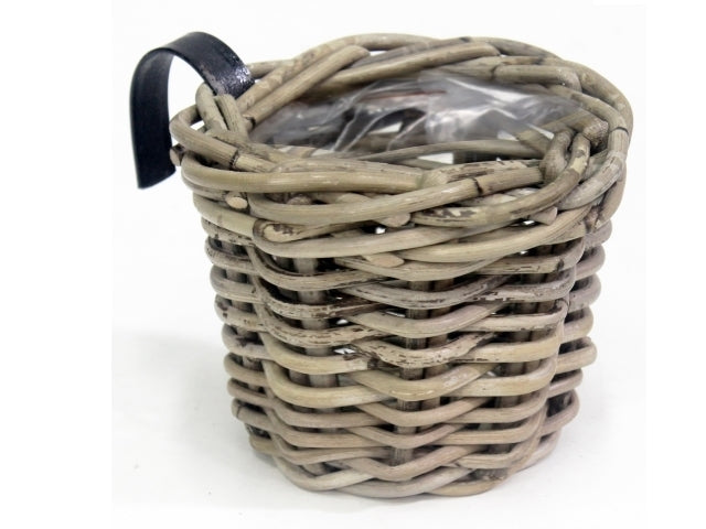 Balcony Basket Round Grey D15H15cm