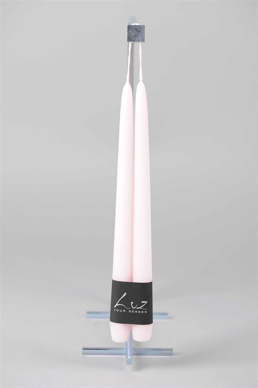 Velours - Pair of Tapers - Luz Your Senses - Strawberry Ice
