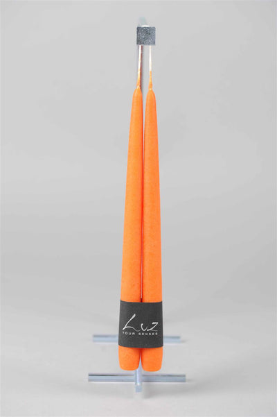 Velours - Pair of Tapers - Luz Your Senses - Orange