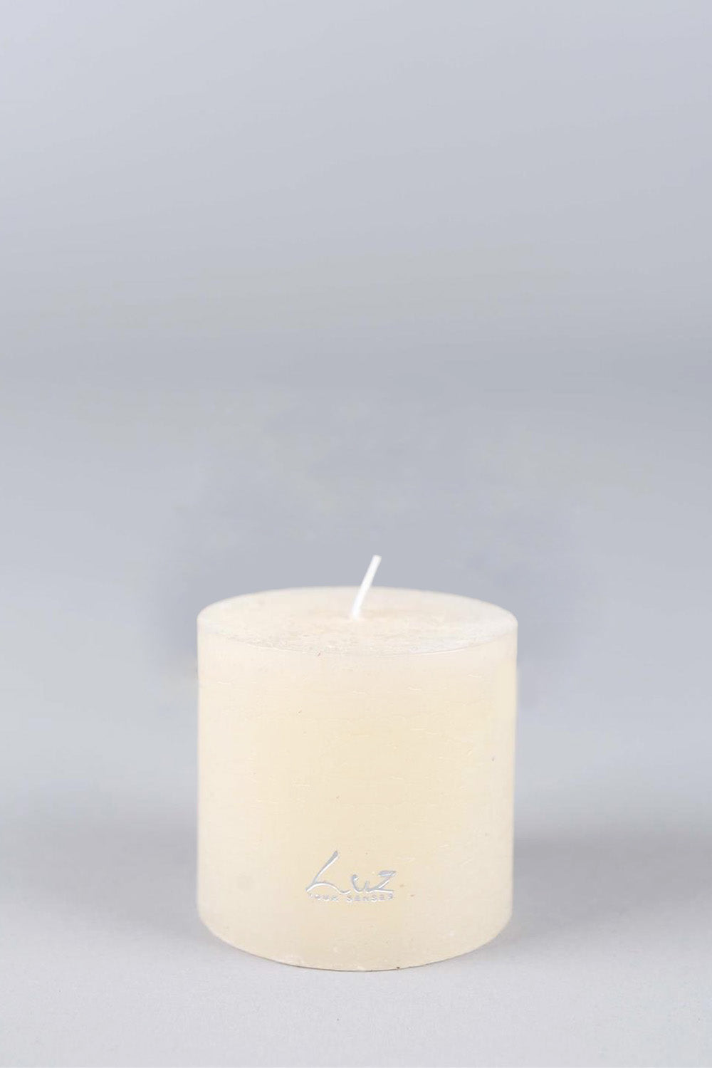 Luz Your Senses - Rustic Candle - Ø9xH9cm - White Asparagus