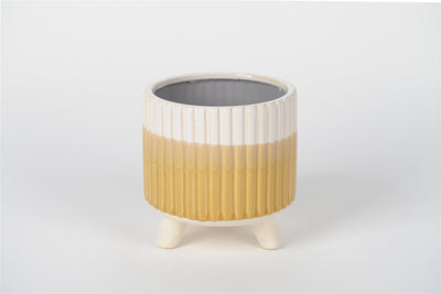 Tri-Tone Honey Sunset - Ceramic Flowerpot - Small