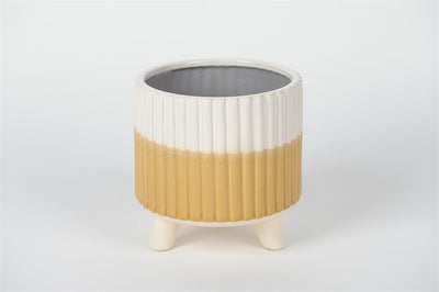 Tri-Tone Honey Sunset - Ceramic Flowerpot - Large