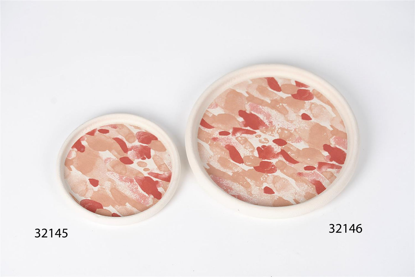 Patchy Paint Teaberry Ice - Round Tray - Large
