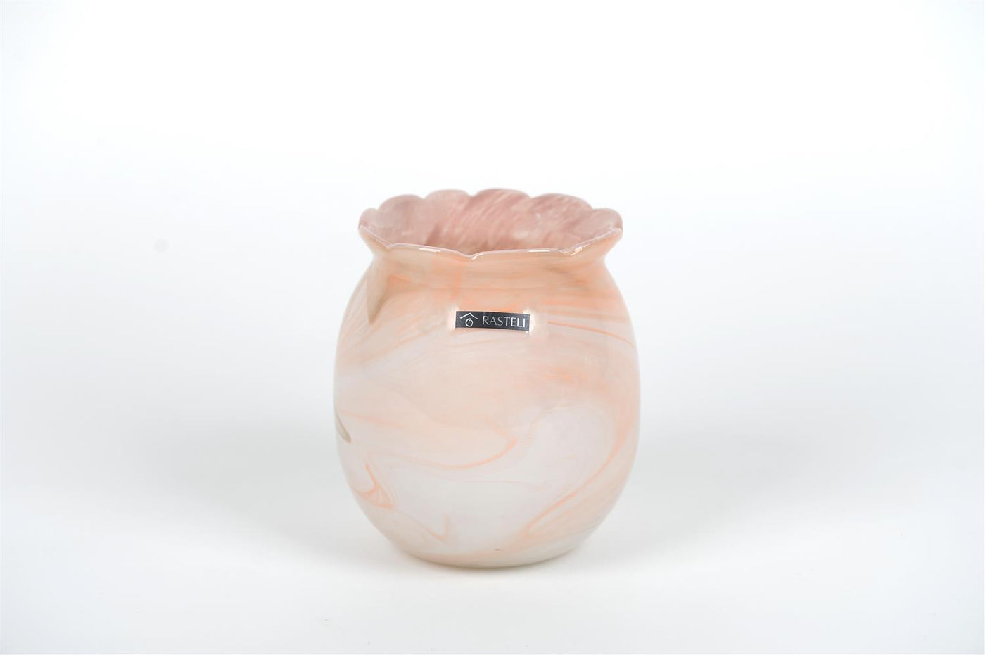 Coral Cloud - Glass Votive - Medium