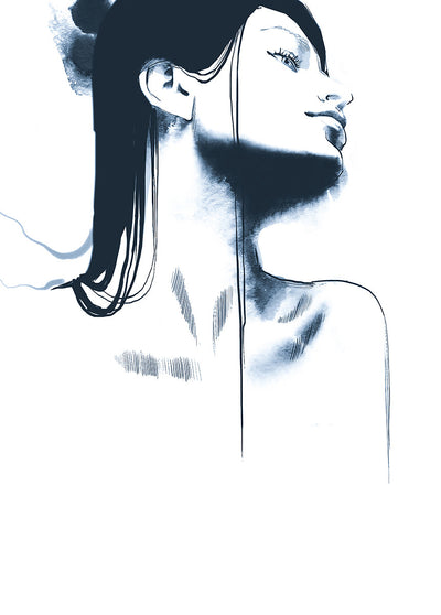 Blue Lady, 50cmx70cm wall art