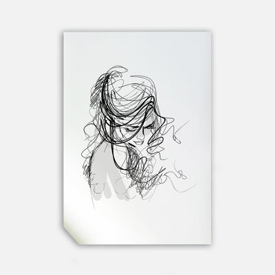 Lady, 50cmx70cm wall art